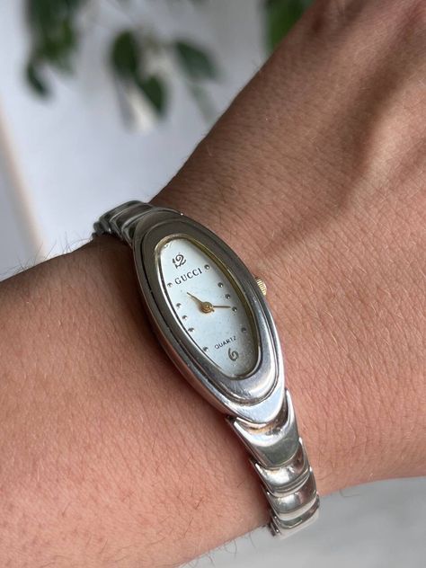 Gucci Watch Vintage, 90s Watch Women, Silver Gucci Watch, Gucci Vintage Watch, Silver Vintage Watch, 90s Watch, Vintage Gucci Watch, Gucci Watch Women, Watch Bracelets