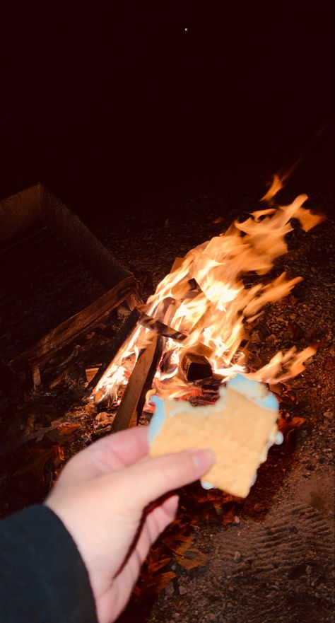 S’mores Pictures, S’mores Aesthetic, Camping Dessert Ideas, Big Bear Trip, Camping Date, Camping Desserts, Christmas Cabin, Dream Dates, Cabin Trip