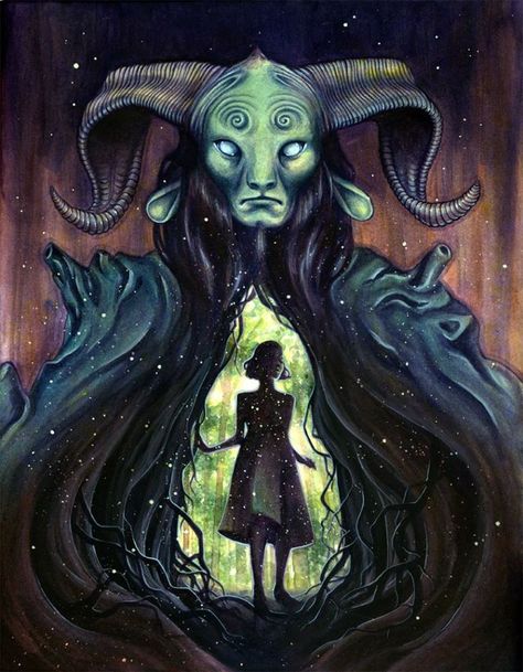 El Laberinto del Fauno Pan's Labyrinth, Labyrinth Art, Psy Art, Fantasy Magic, Pop Culture Art, Arte Fantasy, Movie Art, Labyrinth, Art Show