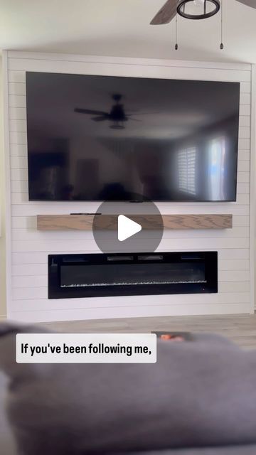 Christopher Duncan | Went into a little bit more detail since I received a ton of questions! Here are some more nuggets below:

Shiplap: @loweshomeimprovement... | Instagram Tv Size Above Fireplace, Diy Fireplace Tv Wall, Tv Mount Over Fireplace, Fireplace Box, Build A Fireplace, Fireplace Tv Wall, Shiplap Fireplace, Double Sided Fireplace, Build A Wall