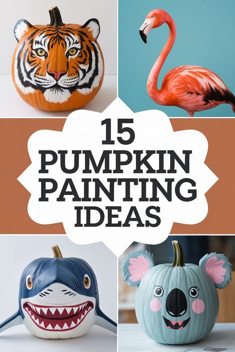 Ready to get creative with your pumpkin decor?  These 15 pumpkin painting ideas are perfect for unleashing your inner artist.  From simple designs to elaborate masterpieces, there's something for everyone!  Find inspiration for pumpkin painting ideas easy, pumpkin paint ideas, and more. Christmas Pumpkins Painted, Pumpkin Painting Ideas Easy, Monster Face Painting, Pumpkin Christmas, Sugar Skull Painting, Pumpkin Paint, Unicorn Paint, Creative Pumpkin Painting, Unicorn Pumpkin