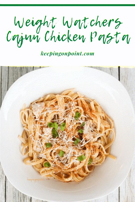 Cajun Chicken Pasta – Weight Watchers Weight Watchers Cajun Chicken Pasta, Chicken Pasta Meals, Weight Watchers Pasta, Cajun Chicken Salad, Instapot Recipes Chicken, Pasta Meals, Ranch Pasta, Weight Watchers Chicken, Weight Watcher Dinners