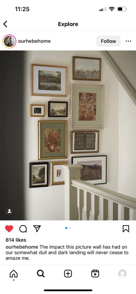 Gallery Wall Vaulted Ceiling, Gallery Wall Around Thermostat, Vintage Gallery Wall Above Bed, Wedding Gallery Wall Master Bedrooms, Gallery Wall With Taxidermy, Horse Gallery Wall, Nest Thermostat, Gallery Walls, Vaulted Ceiling