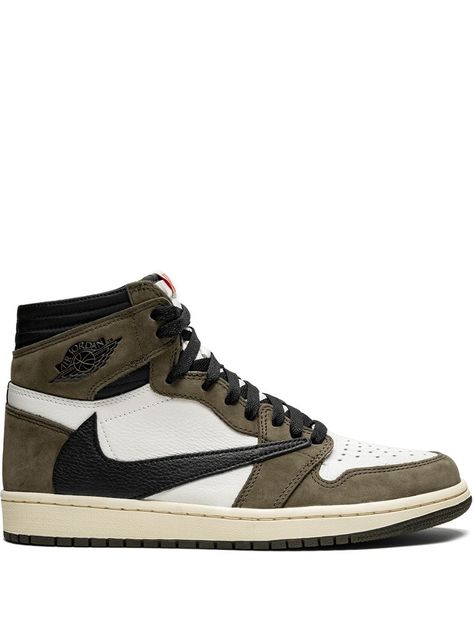 JORDAN JORDAN X TRAVIS SCOTT AIR JORDAN 1 HI OG SNEAKERS - SAIL/DARK MOCHA-UNIVERSITY RED. #jordan #shoes Jordan Tenis, Daybed Outdoor, Skor Sneakers, Jordan 1 High Og, Air Jordan 3, Mocha Brown, Air Jordan 1 High, Jordan 1 High, Travis Scott