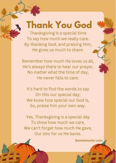 Thanksgiving Blessings Quotes Prayer, Thanksgiving Blessing Quotes, Happy Thanksgiving Blessings, Thankful Prayer, November Blessings, Thanksgiving Prayers, Thanksgiving Checklist, Gratitude Prayer, Prayers And Blessings