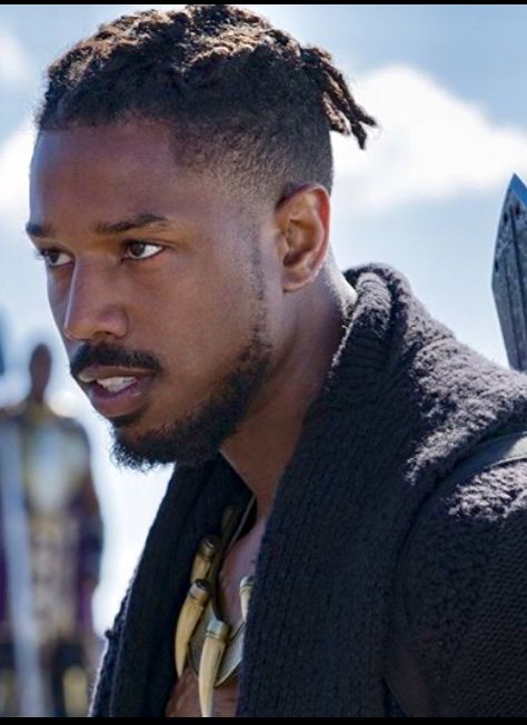 Michael B Jordan  I can’t wait for  Black panther  ❤️from AMC Porsche Girl, Michael Bakari Jordan, Erik Killmonger, Black Panther 2018, Dreadlock Hairstyles For Men, Black Men Haircuts, Michael B Jordan, Black Panthers, Black Men Hairstyles