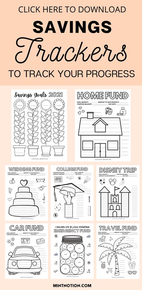 savings tracker printables Saving Money Chart, Savings Chart, Money Chart, Goal Charts, Track Your Progress, Tracker Free, Savings Goals, Money Saving Techniques, Saving Money Budget