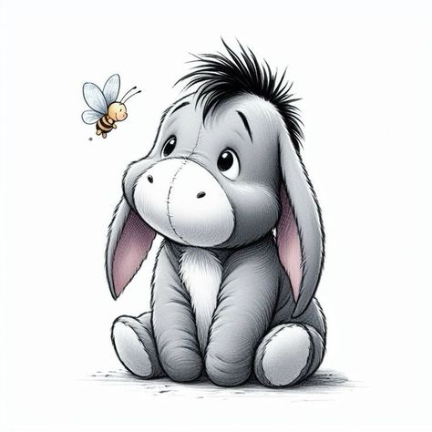 Classic Eeyore, Eeyore Images, Baby Eeyore, Cartoon Donkey, Eeyore Pictures, Winnie The Pooh And Tigger, Tigger Eeyore, Winnie The Pooh Drawing, Disney Characters Wallpaper