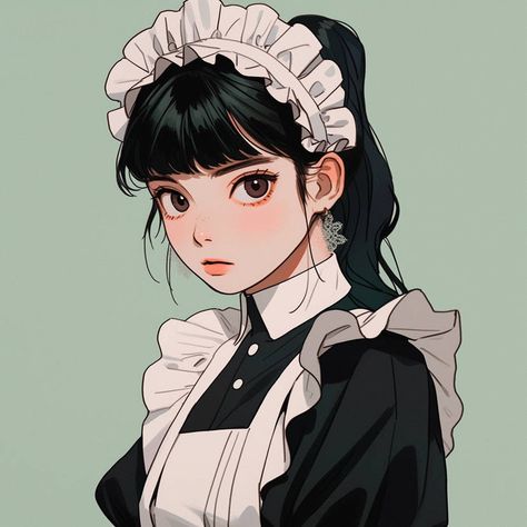 Maid Illustration, Sophie Beckett, Moe Art, Fashion Souls, Anime Maid, Maid Outfit, Digital Art Anime, Disney Cartoons, Cute Anime Character