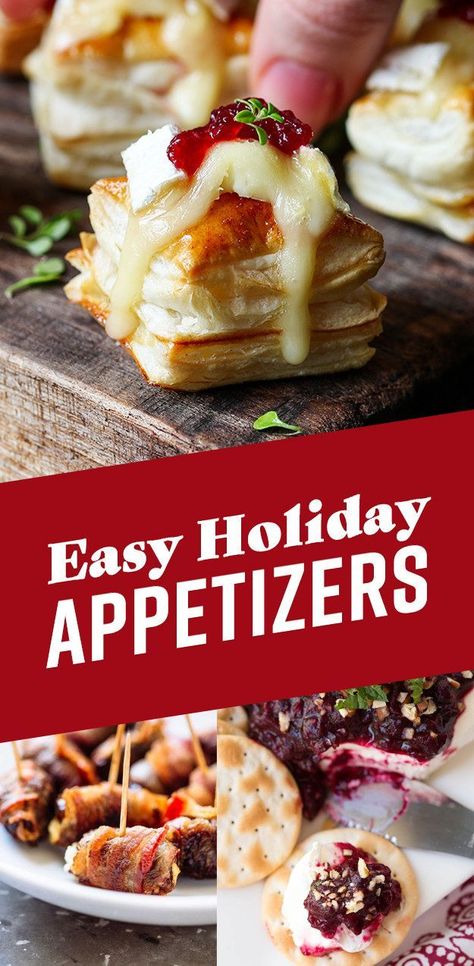 14 Lazy Holiday Appetizers That Are Actually Impressive Easy Holiday Appetizers, Make Ahead Christmas Appetizers, Holiday Appetizers Christmas, Holiday Appetizers Easy, Holiday Appetizers Recipes, Festive Appetizers, Holiday Appetizers, Christmas Appetizers, A Chef