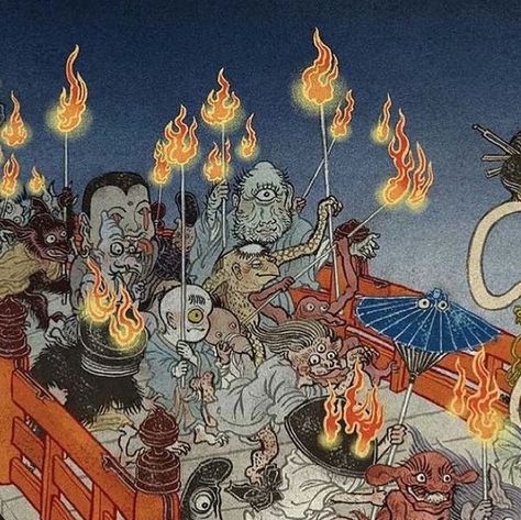 Yuko Shimizu on Instagram: "👻👻 Boo! Happy Halloween! 👻👻 The most complicated spread I made for @foliosociety ‘s Japanese Tales book. Yokai parade. #yokai #妖怪 #百鬼夜行" Yokai Parade, Yuko Shimizu, Happy Halloween, Halloween, Books, On Instagram, Instagram, Art