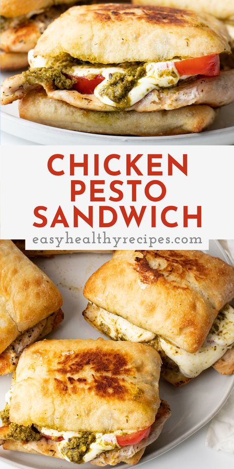 Chicken And Tomatoes, Chicken Pesto Sandwich, Pesto Sandwich, Chicken Pesto, Health Dinner Recipes, Think Food, Chicken Dishes Recipes, Juicy Chicken, Chicken Dinner Recipes