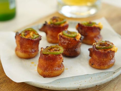 Jalapeno Popper Pig Shots Pig Shots Recipe, Edible Shot Glasses, Pig Shot, Pig Shots, Easter Appetizers, Summer Sausage, Christmas Baking Recipes, Baked Bacon, Protein Nutrition