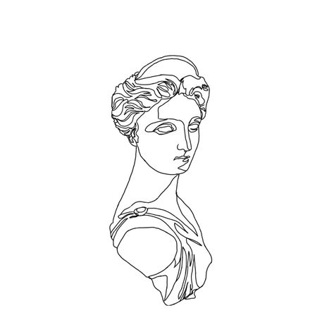 Aphrodite Black And White, Aphrodite Statue Drawing, Aphrodite Black, Aesthetic Black And White, Aesthetic Black, Aphrodite, Black Aesthetic, Male Sketch, Black White