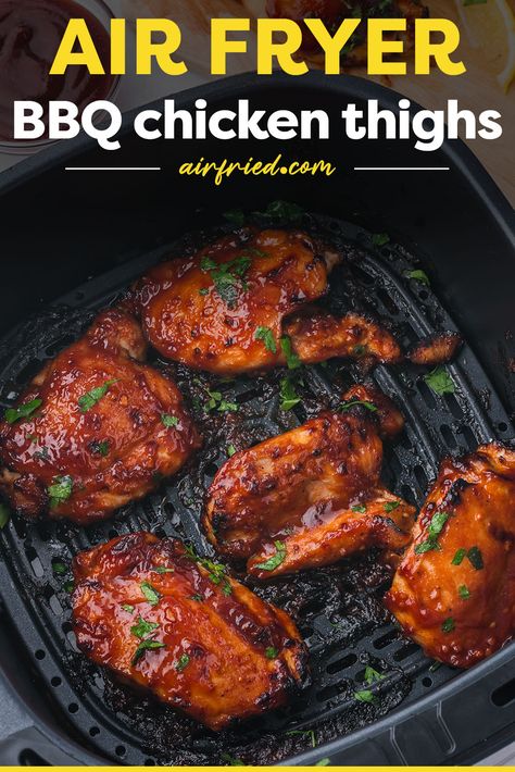 Air Fryer Recipes Chicken Thighs, Air Fryer Chicken Thighs, Marinated Chicken Thighs, Chicken Thighs Recipe, Thighs Recipe, Meal Prep Guide, Air Fried Chicken, Air Fryer Recipes Chicken, Air Fryer Healthy