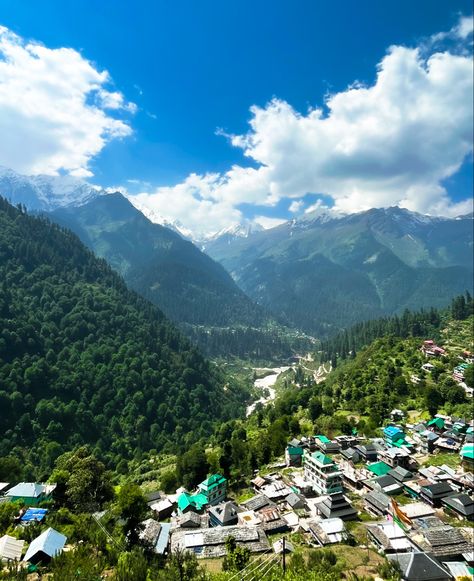 Small village with beautiful view Small Village, Himachal Pradesh, Beautiful View, Beautiful Views, India, Nature