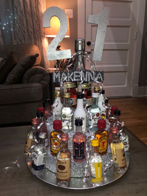 21st birthday shooter cake 21st Birthday Shooter Cake, 21st Birthday Cake Alcohol, 21st Birthday Champagne Glasses, 21st Birthday Cake Alcohol Mini Bottles, 21st Birthday Booze Cake, 21st Birthday Booze Basket, 21st Birthday Shooter Basket, Alcohol Cake, 21st Birthday