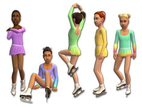 Mod The Sims - Figure Skating Costumes for Girls Ice Skating Outfit Sims 4, Sims 4 Cc Figure Skating Dress, Sims 4 Ice Skating Dress, Sims 4 Figure Skating, Sims 4 Figure Skating Cc, Sims 4 Ice Skating Cc, Sims 4 Ice Skating, Sims Poses, Ice Skating Costumes