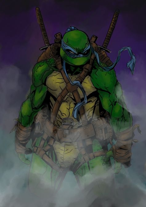 Leonardo Turtle Ninja, Tmnt 2003 Leonardo, Leonardo Tmnt Art, Leonardo Turtle, Ninja Turtle Drawing, Leo Tmnt, Teenage Mutant Ninja Turtles Leonardo, Tmnt Leonardo, Japanese Warriors