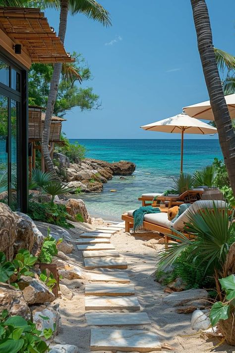 Romantic Nature, Holiday Travel Destinations, Beach Destinations, Dream Beach Houses, Destination Photography, Dream Beach, Beach Bungalows, Sand And Water, Dream Holiday