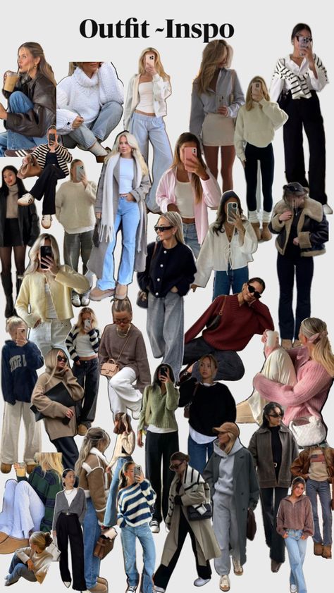 Outfit Ideas Collage, Boyish Style, Cold Fashion, Retro Looks, Winter Outfit Ideas, Fashion Collage, Stockholm Fashion, Fall Fits, Outfit Inspo Fall