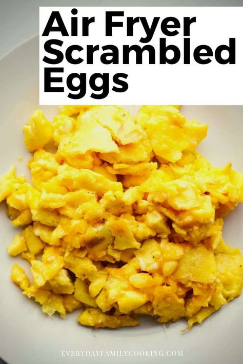 Scrambled Eggs Recipe, Cooks Air Fryer, Fry Recipes, Air Fryer Healthy, Low Carb Breakfast Recipes, Cheesy Recipes, Air Fryer Recipes Easy, Air Fryer Recipes Healthy, Air Frying