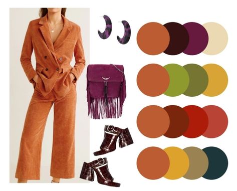 Rust Color Combinations, Outfit Color Combinations, Autumn Color Palette Fashion, Colour Combinations Fashion, Color Combos Outfit, Traditional Blouse Designs, Color Blocking Outfits, Clothing Guide, Fashion Dictionary