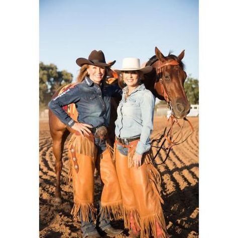 Finally a chink designed for cowgirls!  These Cowgirl Chinks are designed by Sharon Camarillo with... Country Women Quotes, Cowboy Dressage, Cowgirl Chaps, Cowgirl Western Wear, Western Dressage, Horse Ownership, Classic Equine, Cowgirl Pictures, Rodeo Girls