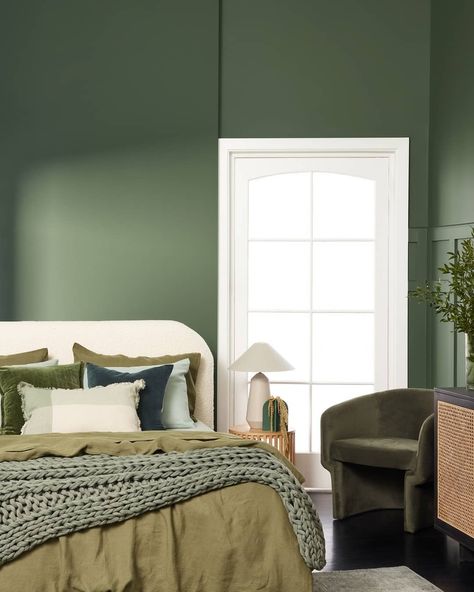 Porter Paint Colors, Porters Paints, Green Walls Living Room, Porter Paint, Paint Color Schemes, Green Color Schemes, Capsule Collection, Colour Schemes, Garage Decor