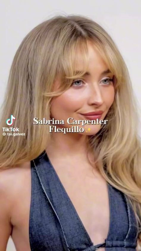 #fashion#outfit#fashionable How To Do Sabrina Carpenter Bangs, How To Look Like Sabrina Carpenter, Sabrina Carpenter Haircut On Brown Hair, Taylor Swift Bangs Tutorial, How To Cut Sabrina Carpenter Bangs, Sabrina Carpenter Dark Hair, Fake Curtain Bangs Tutorial, Sabrina Carpenter Bangs Short Hair, Sabrina Carpenter Fits