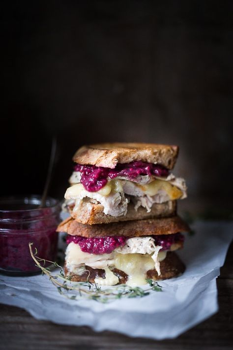 Turkey Grilled Cheese Sandwich with Cranberry Mustard - a delicious way to use leftover Thanksgiving Turkey and Cranberry Sauce!  In the midst of movement and chaos, keep stillness inside of you. Deepak Chopra Perhaps it's a good thing Thanksgiving only happens once a year.  This decadent Turkey Grilled Cheese sandwich with cranberry mustard might be a little over the top, but once a year, it seems . . . . reasonable, doesn't it? The perfect way to use up all your leftover turkey! To make the Brie Grilled Cheese Sandwich, Mustard Sandwich, Grilled Brie, Brie Grilled Cheese, Cheese Brie, Leftover Thanksgiving Sandwich, Cranberry Mustard, Gourmet Grilled Cheese Sandwich, Easy Grilled Cheese