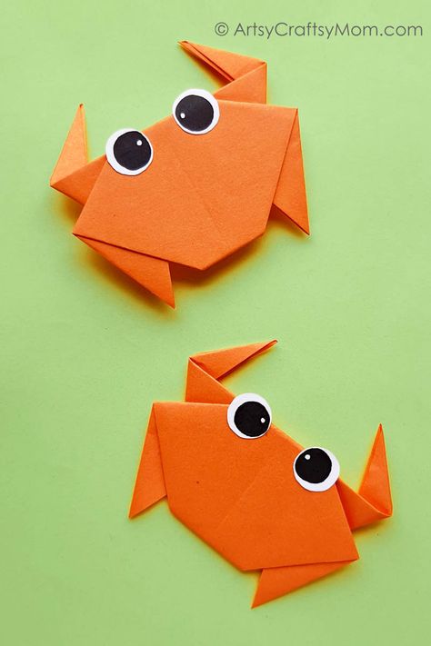 Shark Origami Easy, Paper Sea Creatures, Orgamini For Kids Easy Step By Step, Sea Origami, Origami Sea Creatures, Kids Origami Easy, Simple Origami For Kids, Fish Crafts For Kids, Origami Cute