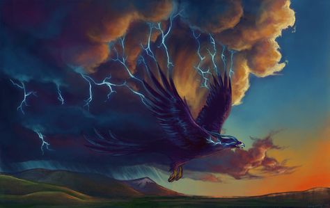 Thunderbird Physiology - Superpower Wiki 1980x1080 Wallpaper, Thunderbird Animal, Needle Drawing, Native American Thunderbird, Village Aesthetic, Native American Mythology, Snowy Village, Native American Legends, Drunken Noodles