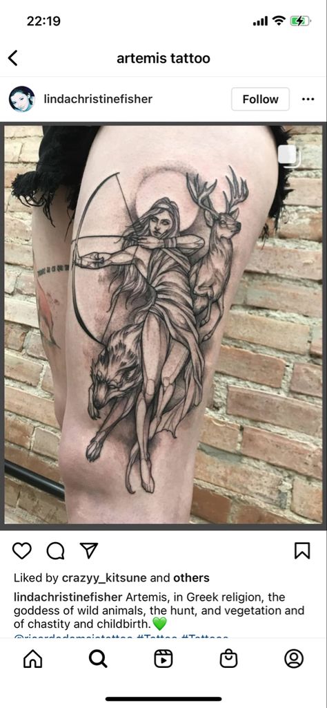 Artimus Greek Goddess Art, Artimus Tattoo, Artemis Goddess Tattoo, Artemis Tattoos, Artemis Tattoo Design, Artemis Illustration, Huntress Tattoo, Chest Tattoo Sketches, Greek Goddess Tattoo