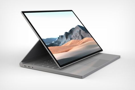 Microsoft Surface Book 4 concept bridges the gap between the laptop and the 2019 iPad Pro Minimalist Clocks, Microsoft Surface Book, Laptop Design, Surface Book, Crypto Coin, Old Windows, Keyboard Case, Apple Ipad Pro, Yanko Design