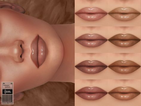 Sims4 Lips, Sims 4 Cc Lip Gloss, Ts4 Lipstick, Sims 4 Lipstick, Sims4 Makeup, Ts4 Makeup, Sims 4 Makeup, Sims 4 Mac, Sims Makeup