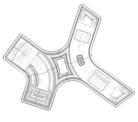 Southcape golf clubhouse by Mass Studies has curving concrete canopies Mass Study, Golf Clubhouse, Commercial And Office Architecture, Urban Design Concept, Architecture Portfolio Design, Interior Design Presentation, Architecture Concept Diagram, Architecture Design Sketch, Architecture Design Drawing