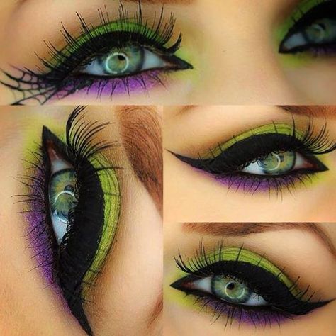 maquillaje para hallowen Hallowen Schminke, Maquillage Halloween Clown, Extreme Make-up, Witch Eyes, Halloween Makeup Witch, Makeup Zombie, Make Up Diy, Halloweenský Makeup, Drag Make-up