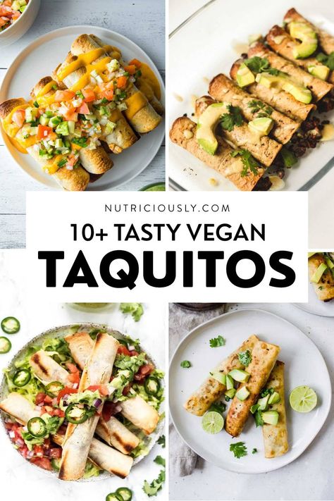 Vegan Taquitos Recipe, Vegan Taquitos, Taquitos Recipe, Vegetarian Mexican, Vegan Party Food, Vegan Mexican Recipes, Vegan Party, Vegan Kids, Vegan Lunches