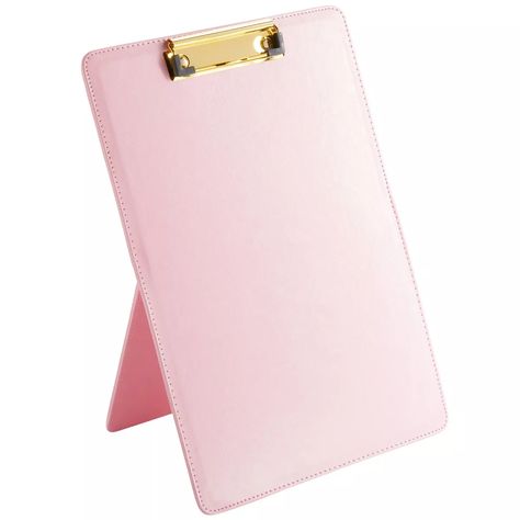 https://www.target.com/p/paper-junkie-pink-standing-clipboard-pu-leather-foldable-stand-and-document-holder-for-office-letters-legal-documents-9-x-13/-/A-82663697#lnk=sametab Standing Clipboard, Pink Clipboard, Teacher Office, Place Making, Desk Essentials, Paper Stand, Office Worker, Cute Office, Dorm Ideas