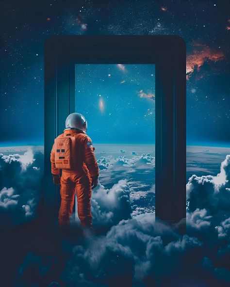 Dive into the dream of space with this stunning astronaut artwork! Capture the magic by saving and following us for more cosmic adventures. This imaginative piece marries the vastness of space with the allure of dreams, featuring an astronaut poised before the infinite, ready to step into the unknown. Perfect for dreamers and space lovers alike. 🌌✨ #DreamSpace #AstronautArt #CosmicJourney #SpaceDreams #SaveAndFollow #ArtPrintAvailable #ImagePrompt #AiImage Astronaut Artwork, Astronaut Art, Space Lovers, Into The Unknown, Sell Photos, Dream Spaces, The Unknown, Visual Content, The Dream