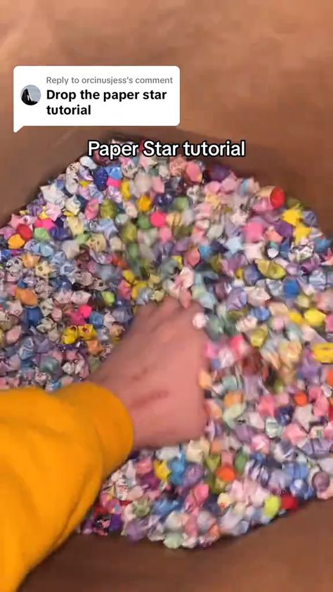 DIY Craft Projects for Kids: Get Creative Today! Origami Paper Stars Step By Step, How Do You Make Paper Stars, Paper Origami Stars, Diy Things With Paper, Things To Add To Your Room Diy, How To Make Mini Paper Stars, How To Make A Paper Star Easy, How To Do Paper Stars, How To Make Star Paper