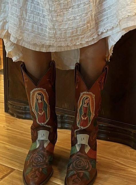 Cowboy Aesthetic, Funky Shoes, The Virgin Mary, Mexican Culture, Dream Shoes, Virgin Mary, Fashion Killa, Vivienne Westwood, Fashion Inspo Outfits