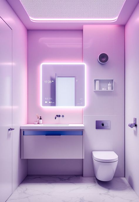 futuristic bathroom ideas Smart Bathroom Technology, Futuristic Bathroom, Bathroom Technology, Modern Futuristic, Smart Bathroom, Agriculture Industry, Bathroom Gadgets, Smart Mirror, Design And Technology