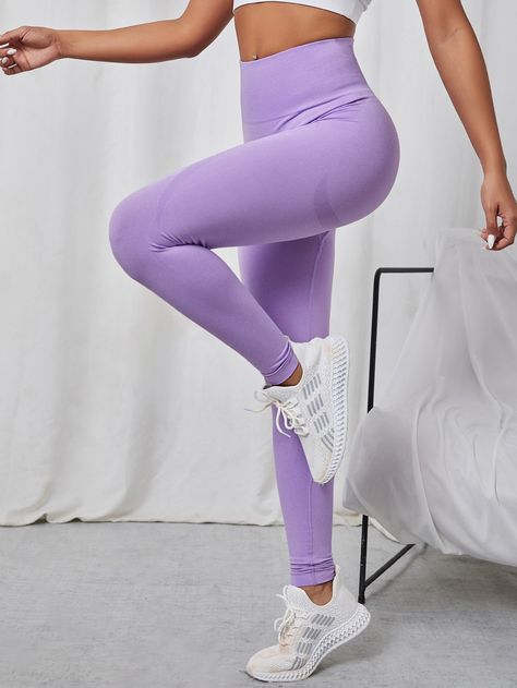 Home Exercises, Purple Leggings, Violet Purple, Women Sports, Sports Leggings, Active Wear For Women, Women's Leggings, At Home Workouts, Violet