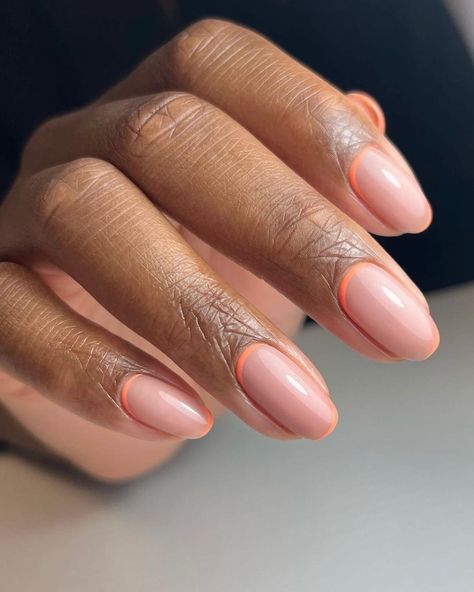 Acrylic Nails Ideas Neon, Nails Ideas Neon, Matte Gel Polish, Acrylic Nails Ideas, Orange Acrylic Nails, Nails Orange, Black Nail Art, Classic French Manicure, Colored Acrylic Nails