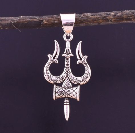 Trishul Pendant, Lord Shiva Trishul, Bmw Scooter, Shiva Trishul, Dollar Design, God Pendant, Silver Pearl Ring, Indian God, Wedding Pendant