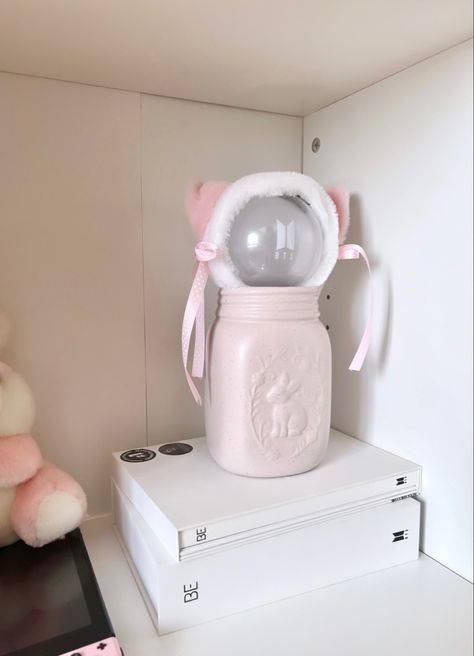 Lightstick Cover, Kpop Shelf, Kpop Room, Aesthetic Decoration, Cape Pattern, Pretty Pink Princess, White Cover, Aesthetic Things, Pink Princess