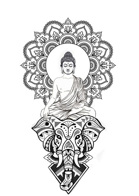 Best Buddha Tattoo Design, Boodha Tattoo, Mandala Tattoo Forearm, Buddha Tatoo, Forearm Mandala Tattoo, Mandala Tattoo Men, Cute Halloween Tattoos, Celtic Knot Tattoo, Buddha Tattoo Design