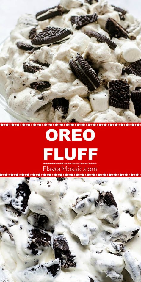 Oreo Fluff Salad, Cupcakes Oreo, Fluff Salad Recipes, Oreo Fluff, Oreo Desserts, Fluff Salad, Oreo Dessert Recipes, Dessert Oreo, Fluff Recipe